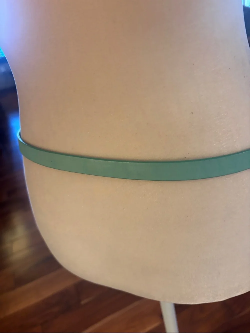 J. Crew Turqoise Skinny Leather Belt with Gold-Tone Buckle - XS - Picture 2 of 7